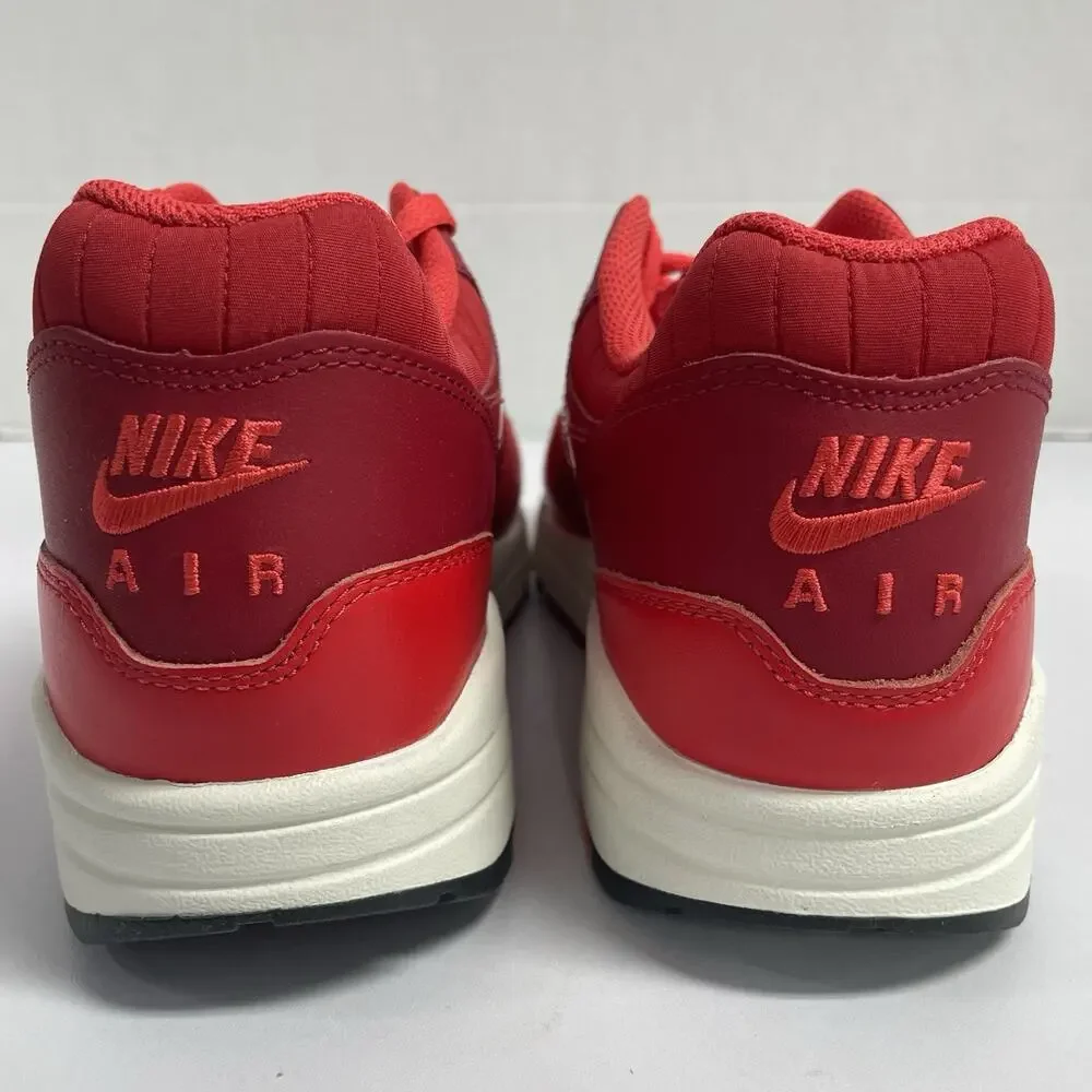 Nike Air Max 1 Gym Red Crimson HQ3607 687 Size 12 White Low Top Sneaker Summer